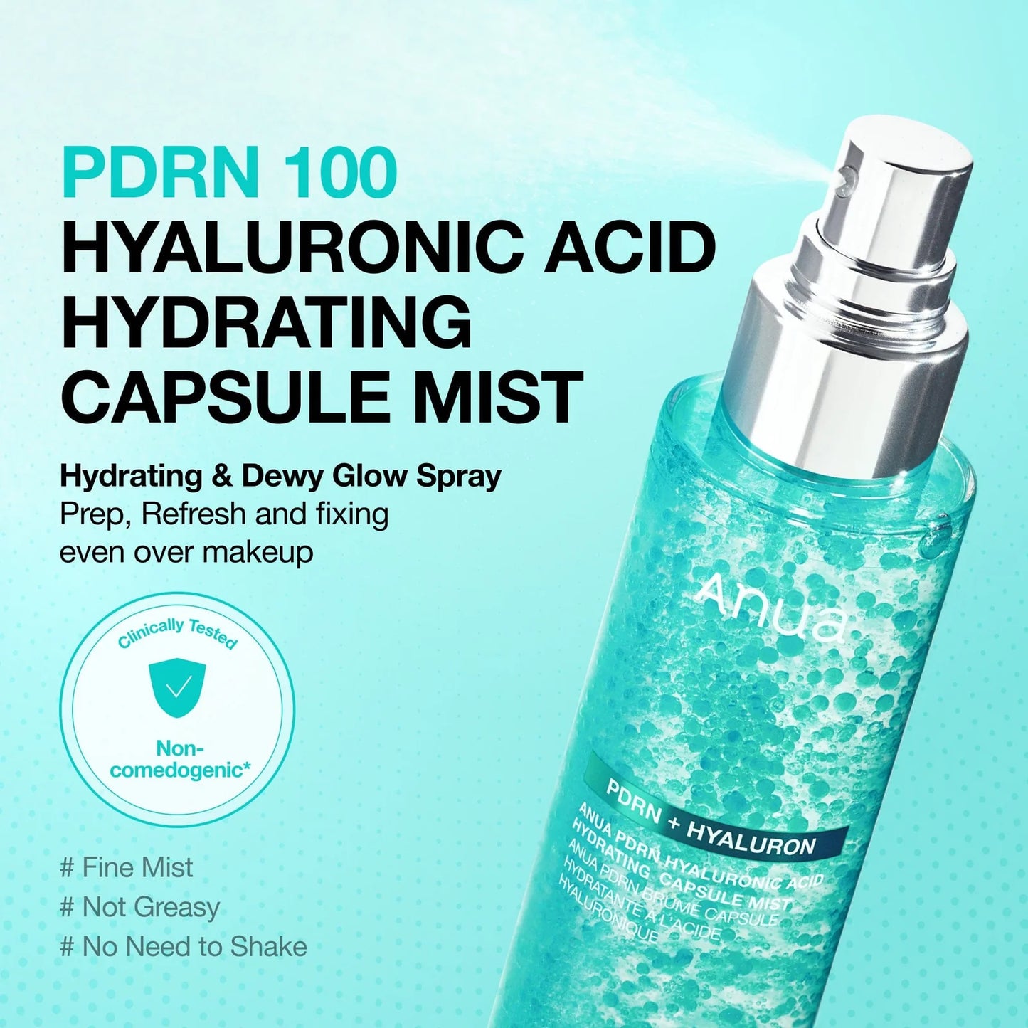 PDRN collagen glow serum texture – lightweight hydrating mist Cyprus

