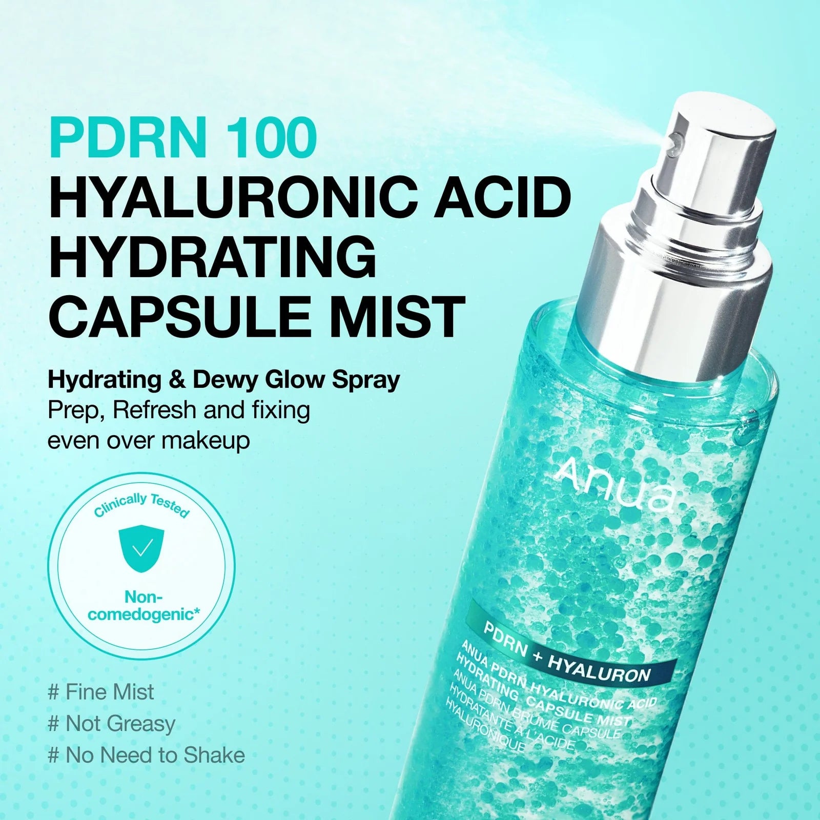 PDRN collagen glow serum texture – lightweight hydrating mist Cyprus
