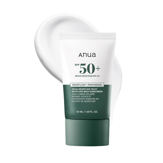 Anua Heartleaf Μεταξένια Ενυδατική Αντηλιακή Κρέμα