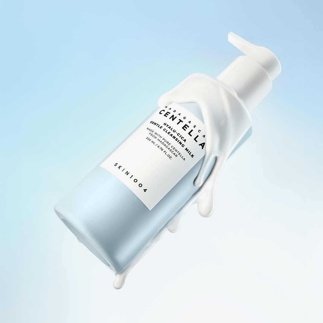 SKIN1004 Hyalu Cica Gentle Cleansing Milk Korean cleanser with Centella and Hyaluronic Acid for hydration and soothing