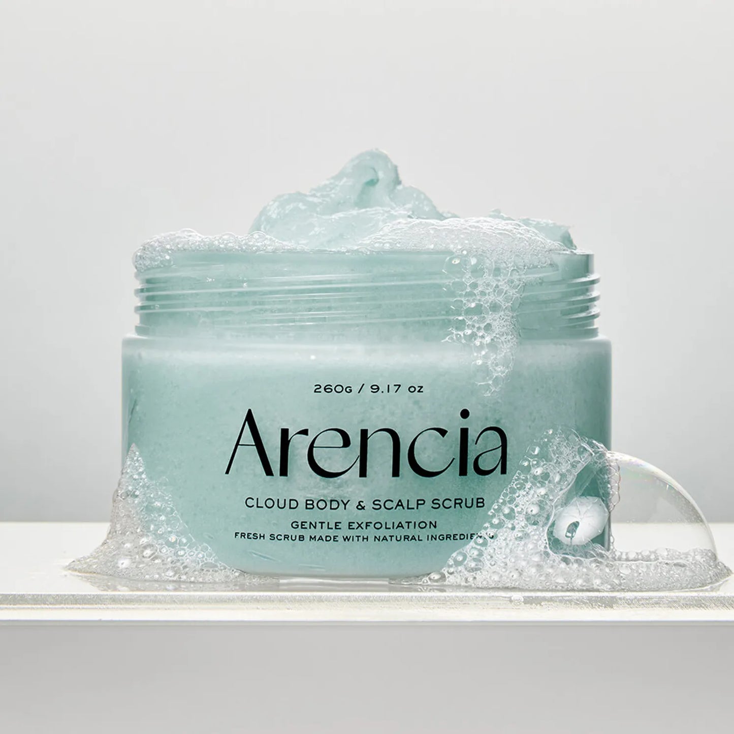 Arencia Fresh Cloud Sea Salt Body & Scalp Scrub (Mint)