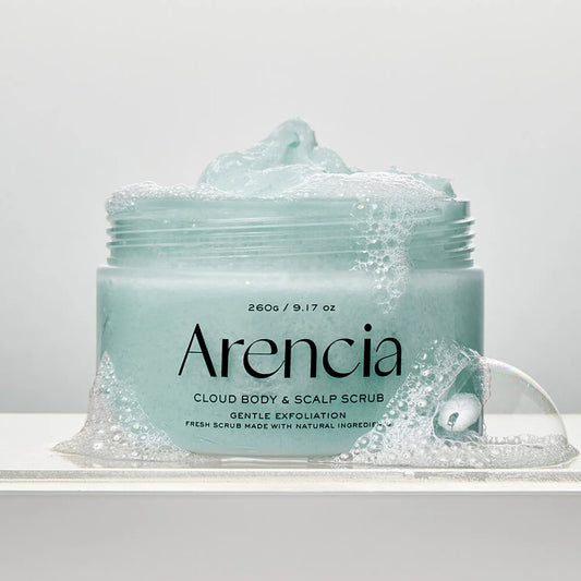 Arencia Fresh Cloud Sea Salt Body & Scalp Scrub (Mint)