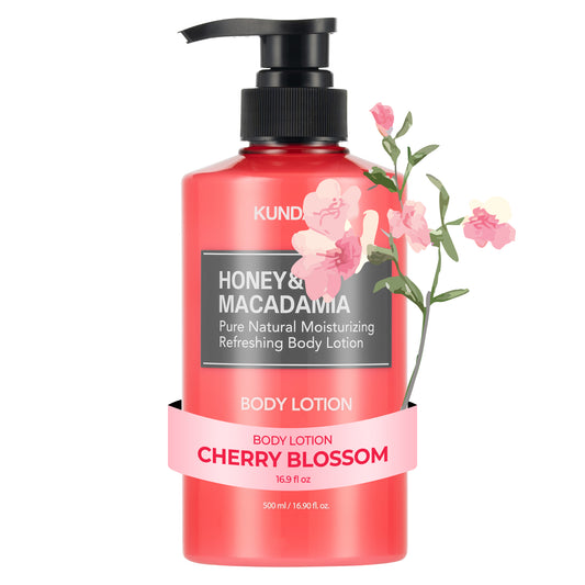 KUNDAL Honey & Macadamia Pure Body Lotion (Cherry) 500ML