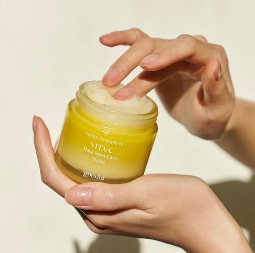 Goodal Green Tangerine Vita C Dark Spot Care Cream vitamin C brightening face cream
