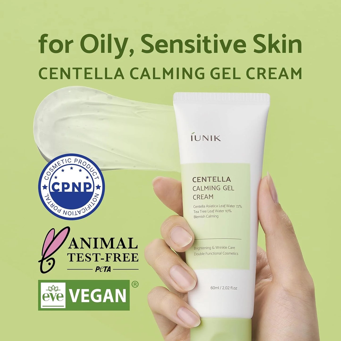 iUNIK Centella Calming Gel Cream 60ml – Korean moisturizer Cyprus
