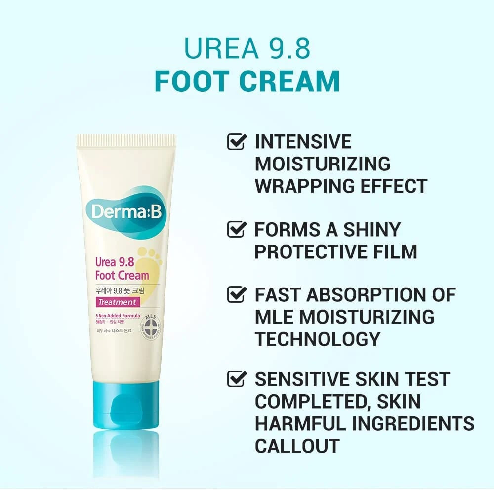 Derma:B Urea 9.8 Foot Cream 80ml – Korean foot care Cyprus
