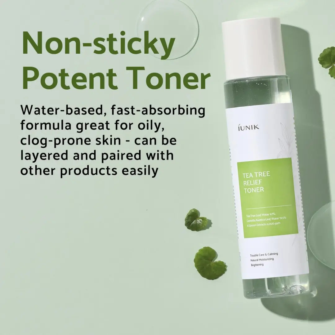 iUNIK Tea Tree Toner lightweight watery texture – oily acne skin Cyprus
