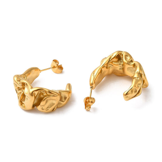 Chunky Earrings Stainless Steel