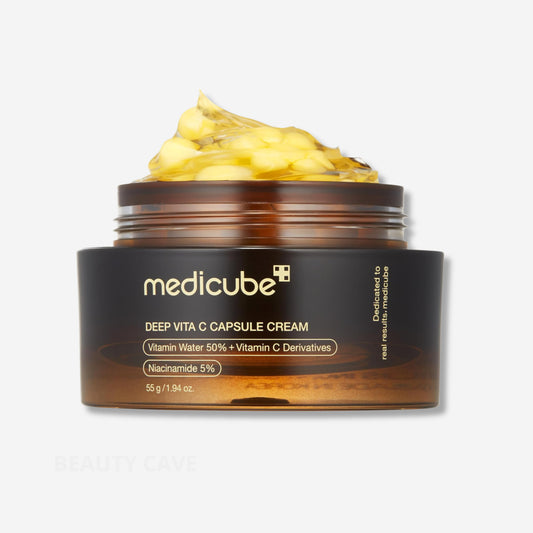 Medicube Deep Vita C Capsule Cream for dark spots and anti-aging – available in Cyprus at Beauty Cave