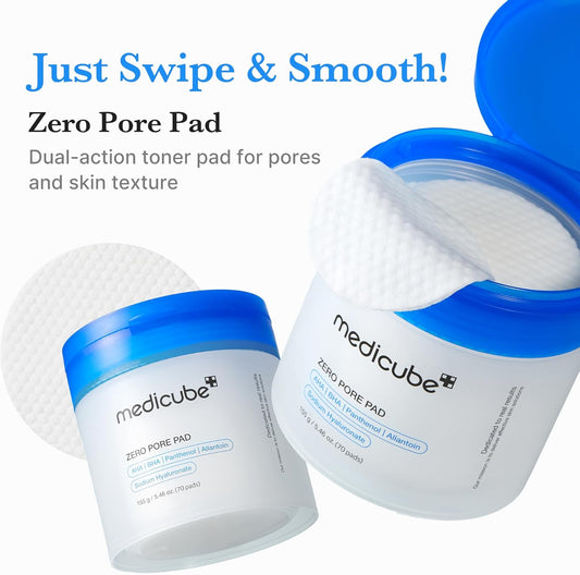 Medicube zero pore pad 2.0 cyprus- korean toner pads for pores