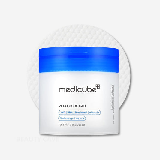 Medicube Zero Pore Pad 2.0 exfoliating toner pads for pores and oily skin – available in Cyprus