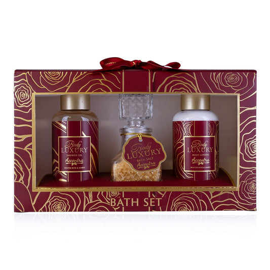 Body Luxury Bath Set – Winter Rose & Amber