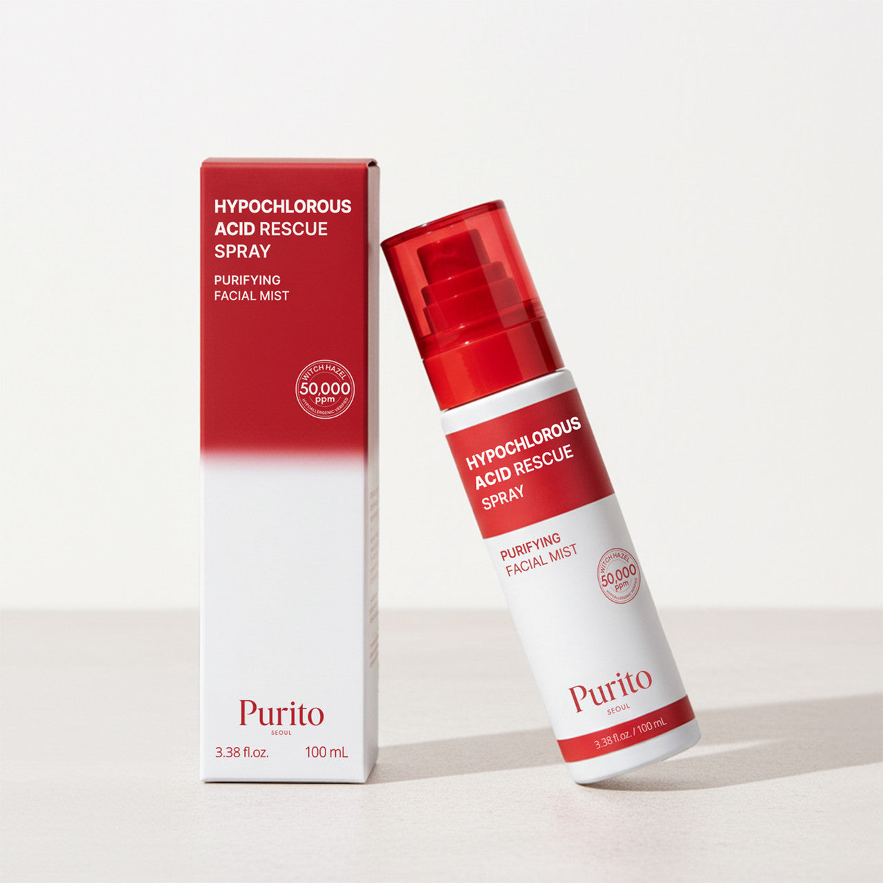 Purito Hypochlorous Acid Rescue Spray soothing antibacterial mist for acne-prone sensitive skin