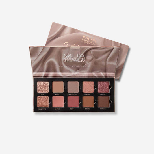 MUA 10 SHADE EYESHADOW PALETTE - SILK NUDES