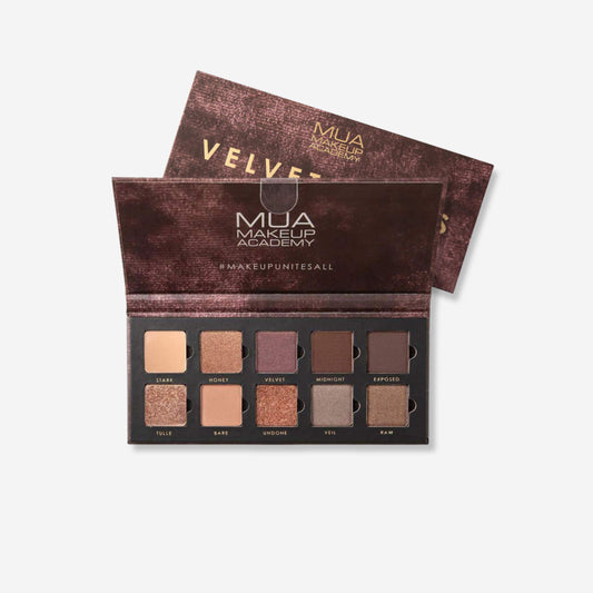 MUA 10 SHADE EYESHADOW PALETTE - VELVET NUDES